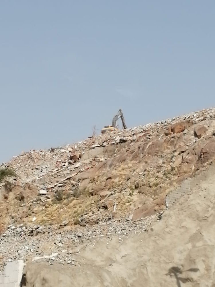 موقع المنزل بعد إزالته