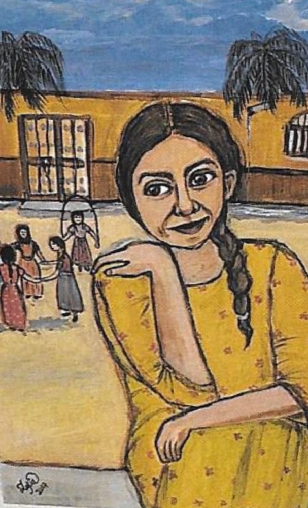 من لوحات الفنانة الراحلة زكية الدبيخي