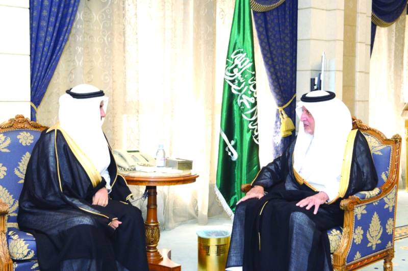 الفيصل خلال الاستقبال
