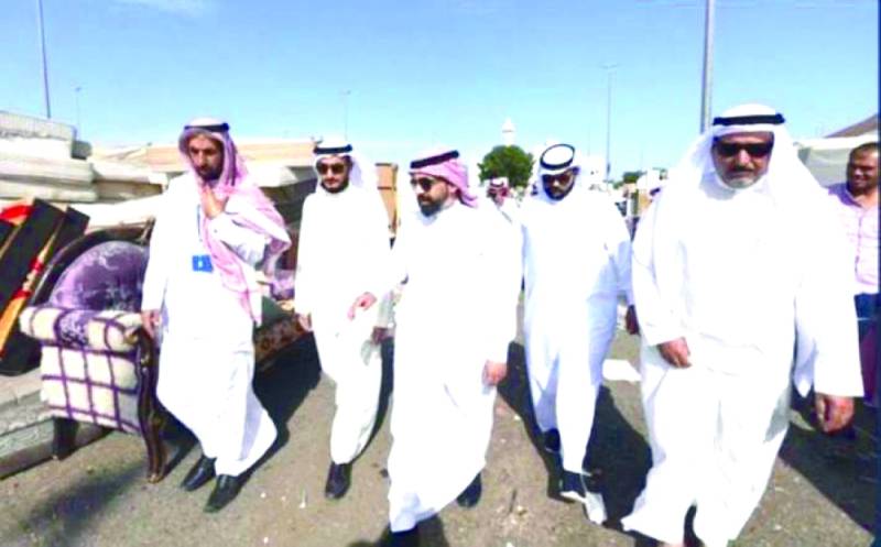 البليهشي أثناء جولة الحراج