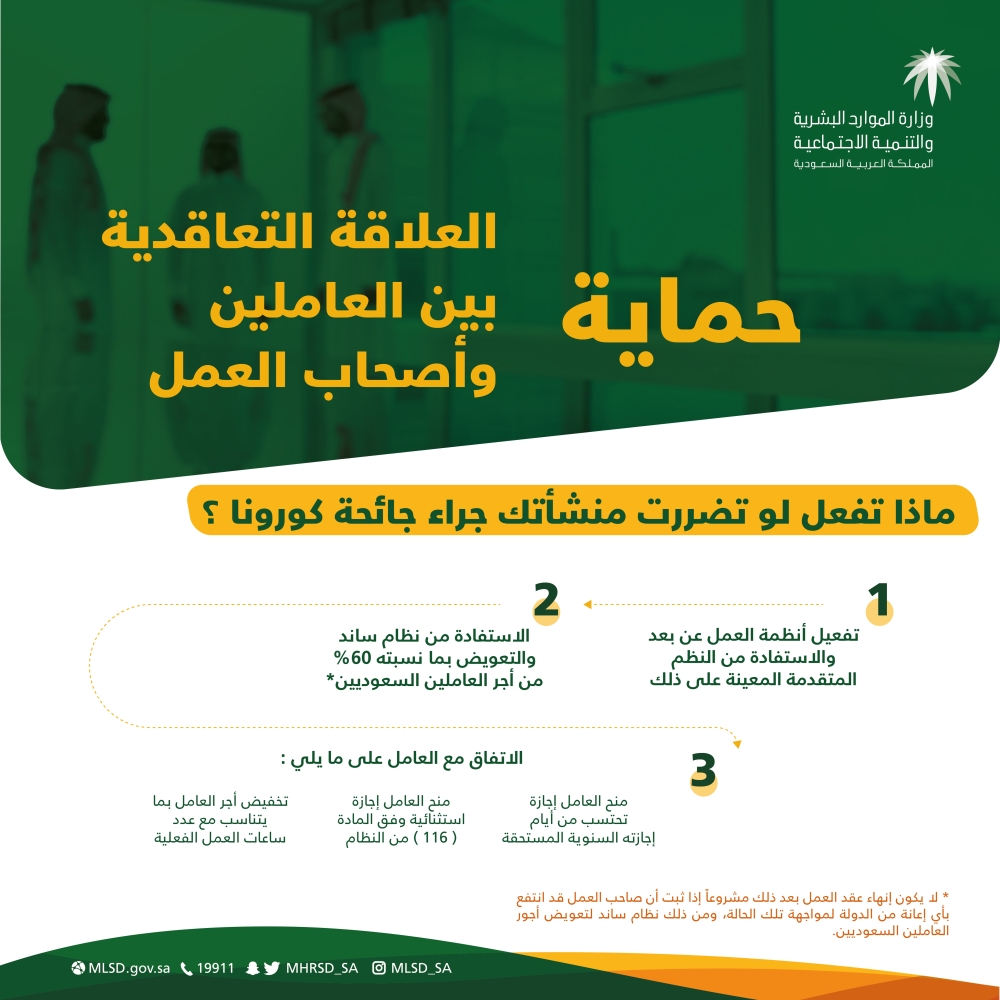 الموارد البشرية عدم مشروعية إنهاء العلاقة التعاقدية مع الموظف السعودي المدينة