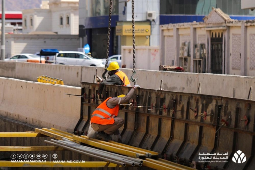 صور من تطوير البنية التحتية بالمدينة المنورة المدينة