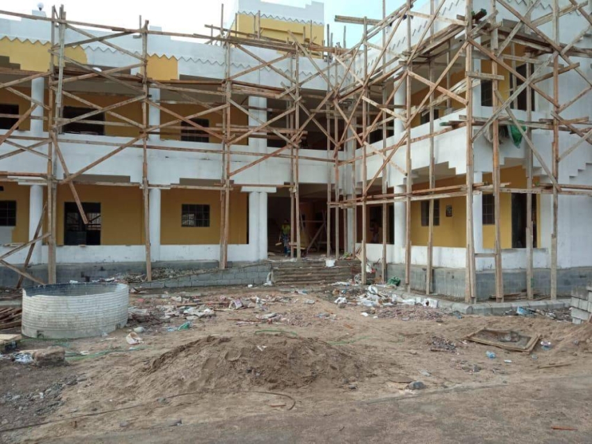 Lutfi Aman Model School project in Aden, with 94% completion rate