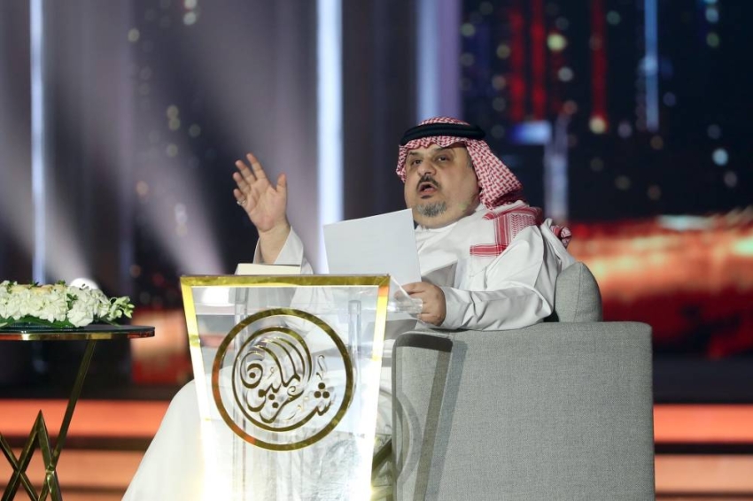 صاحب السمو الملكي الأمير عبدالرحمن بن مساعد بن عبدالعزيز آل سعود  ضيف الأمسية الختامية لبرنامج شاعر المليون  (3)
