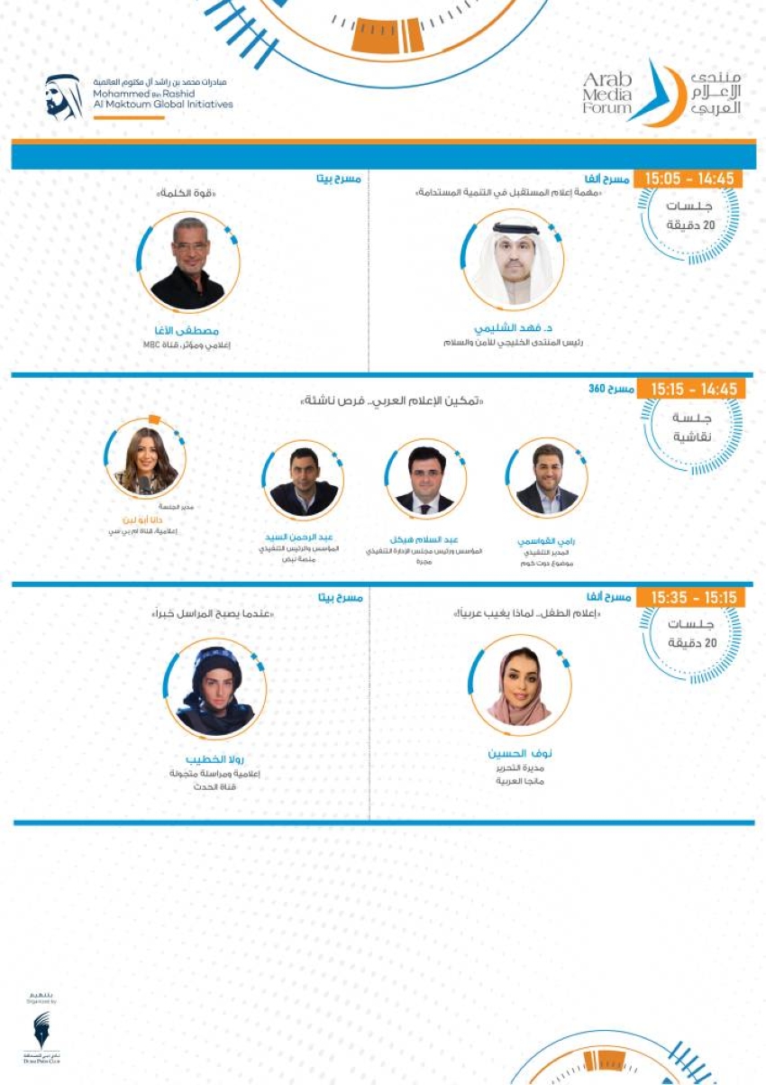 أجندة منتدى الإعلام العربي 2022