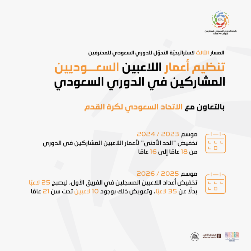 أعمار اللاعبين