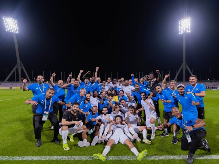 فرحة لاعبي نيوم بحسم لقب دوري يلو لأول مرة في تاريخ النادي