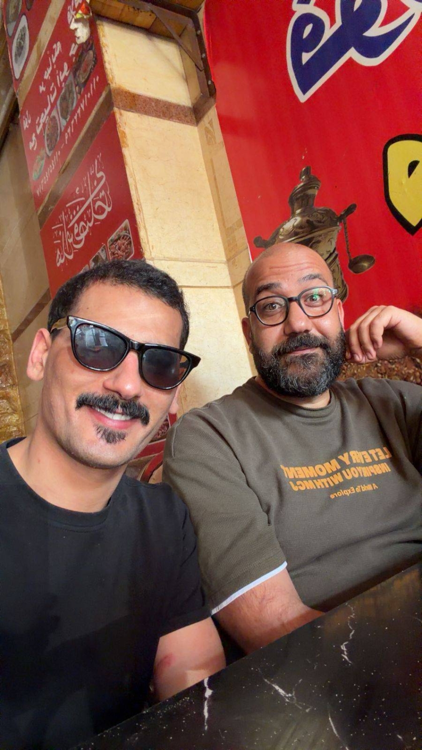 محمد بن عبدالله مع مخرج الفيلم محمد حميدة 