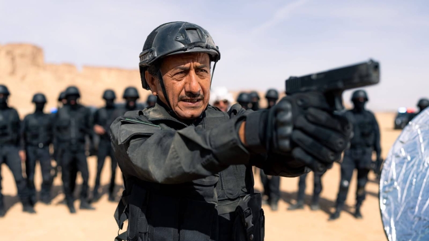 النجم ناصر القصبي في لقطة من الفيلم 