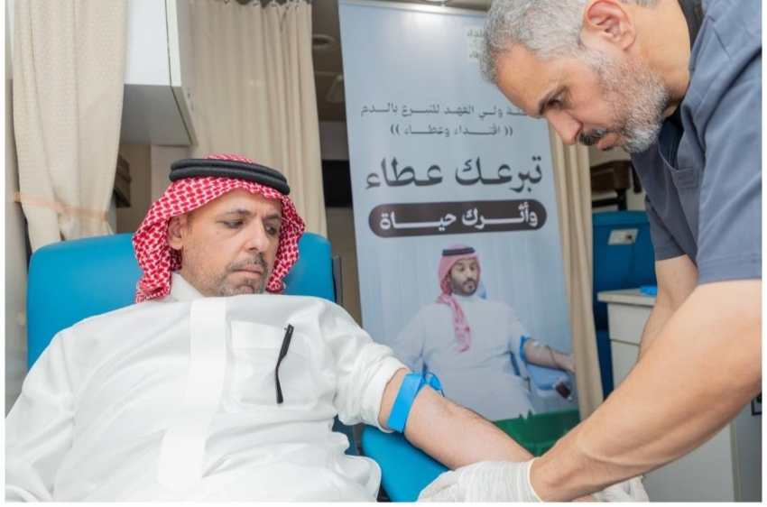 نادي الفيحاء يشارك في حملة ولي العهد للتبرع بالدم