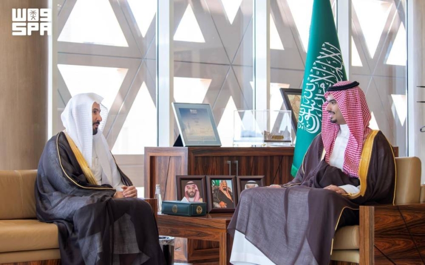 محافظ الدرعية يستقبل وزير العدل ويستعرضان الخدمات العدلية بالمحافظة