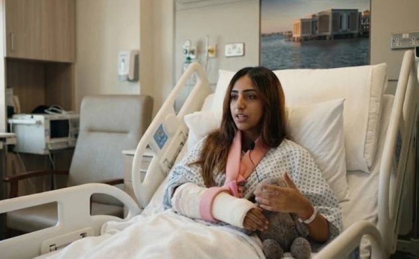 بطلة التايكوندو صباح العسيري تروي لحظات إصابتها في الهجوم الحوثي على مطار الملك خالد