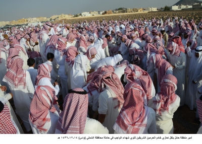 أمير حائل ينقل تعازي خادم الحرمين لذوي شهداء الواجب في حادثة الشملي المدينة